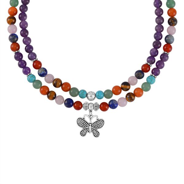 Mehrfarbig Edelsteine Schmuckset Reiner Edelstahl Schwarz oxidiert und Legierung Schwarz oxidiert ca. 540.00 ct image number 4