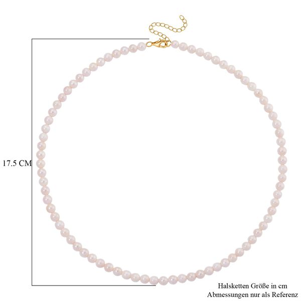 D'Joy Japanische Akoya Perle 50+5cm Halskette, 925 Silber vergoldet image number 5