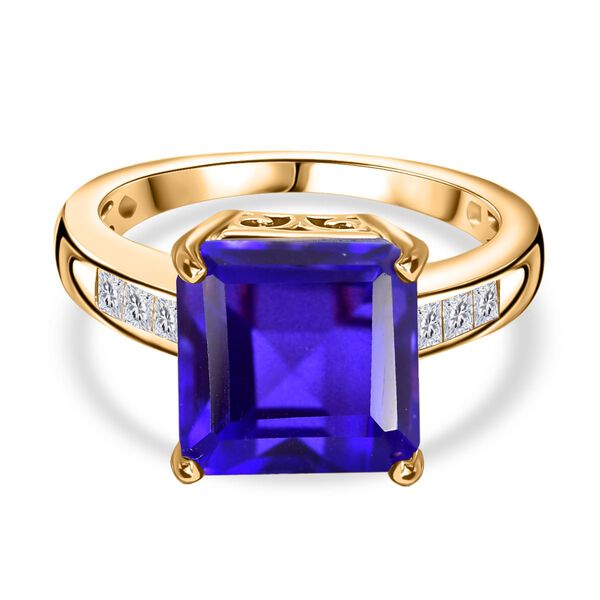 Tansanit-Farbe Quarz und Topas Ring - 5,88 ct. image number 0