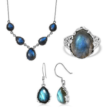 Labradorit Schmuckset