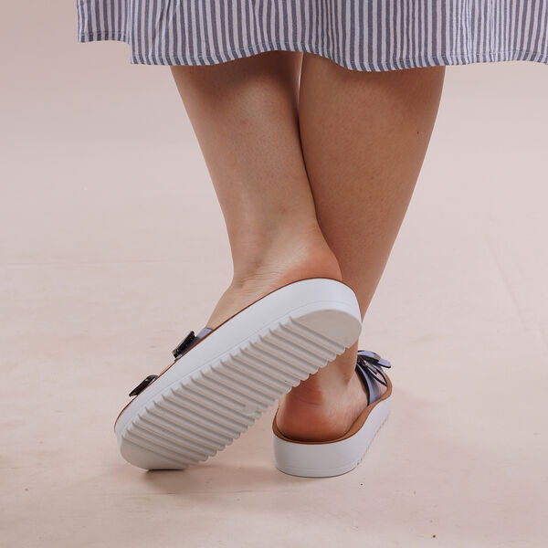 LA MAREY - Schnalle Sandalen, Gr&ouml;&szlig;e 36, Blau image number 4