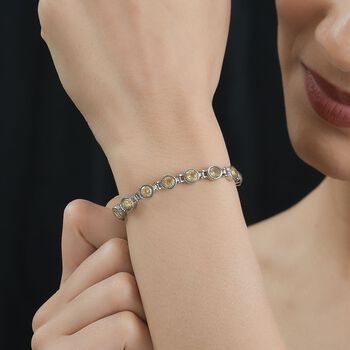 Citrin Armband ca. 19 cm Edelstahl ca. 7,70 ct.
