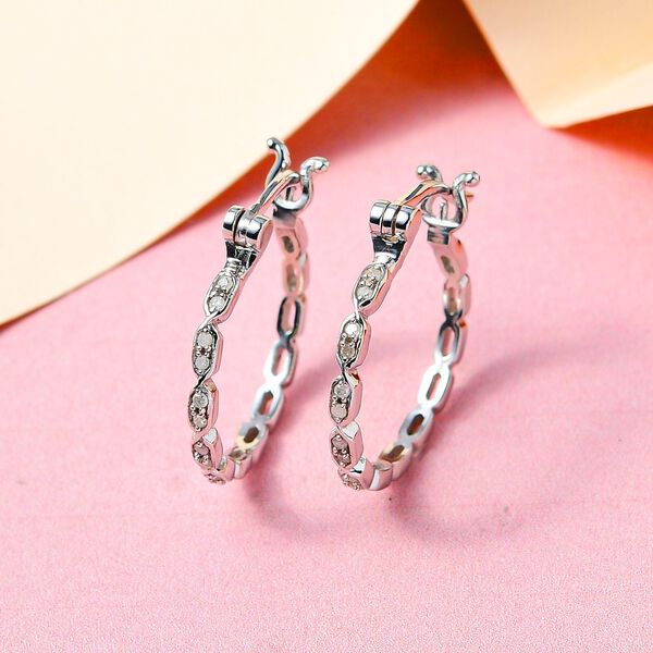 Diamant Creolen - 0,10 ct. image number 2