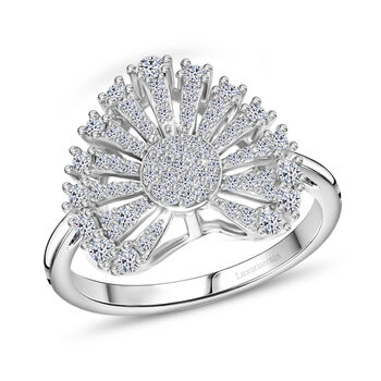 LUXURIANT DIAMOND - Lab Grown Diamant SI-GH Ring 925 Silber rhodiniert (Gr&ouml;&szlig;e 18.00) ca. 0.50 ct