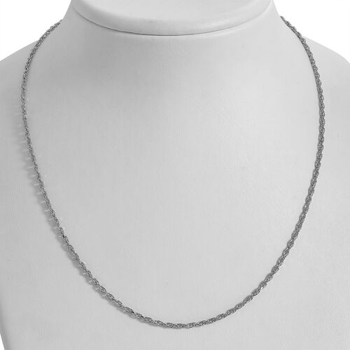 Seilkette 45 cm in 925 Silber versilbert image number 1
