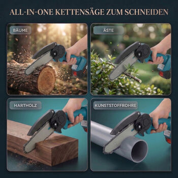 "Electric saw 6 inches Rated voltage :21v Motor speed: 20,000 RPM Motor power :180W Battery disassembly: Yes Switch method: Safety button Switch interface type :DC Input voltage :1A Power supply mode: Lithium battery Battery capacity :24VH 6000mah- Charge