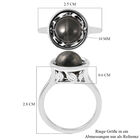 Shungit Ring 925 Silber rhodiniert  ca. 5,75 ct image number 6