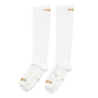 SANKOM Kompressionsstrümpfe, L-XL, Weiß, Größe 42-46