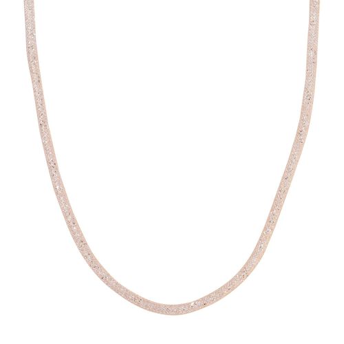 Weißer Kristall Halskette ca. 75 cm Reines Messing image number 0