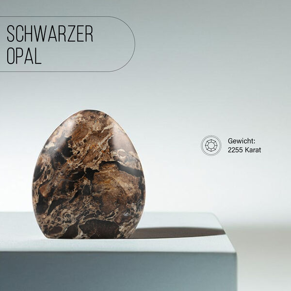 Gem Crystal Kollektion - Schwarzer Opal - L, 2255 cts. image number 1