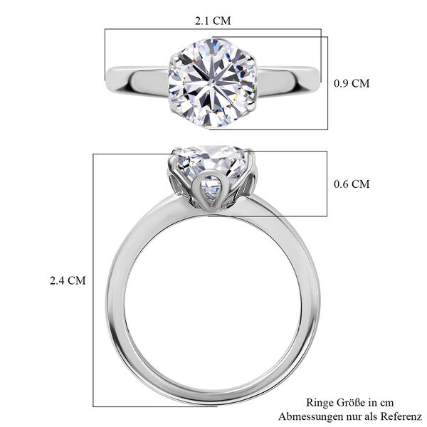 Moissanit Ring - 1,72 ct. image number 5
