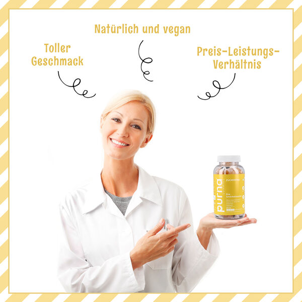PURNA Vitamin C, D3 und Zink 60 Gummib&auml;rchen, Zitronengeschmack image number 5