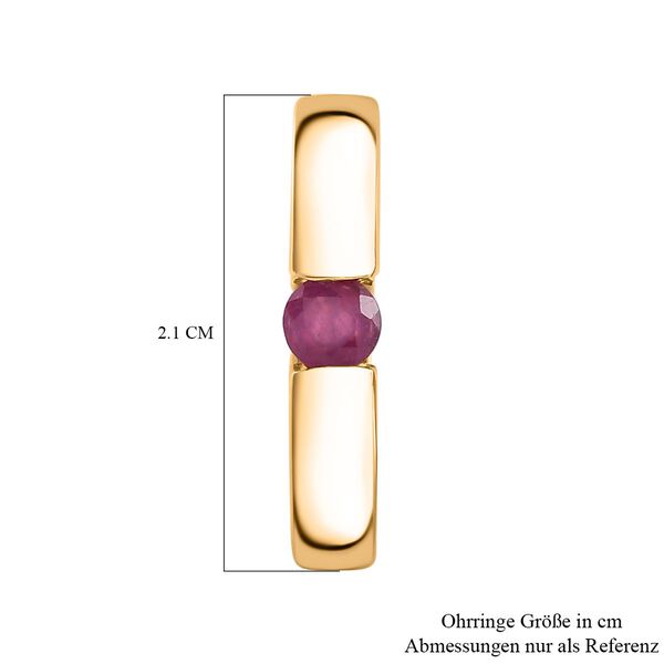 Afrikanische Rubin-Ohrringe - 0,81 ct. image number 5