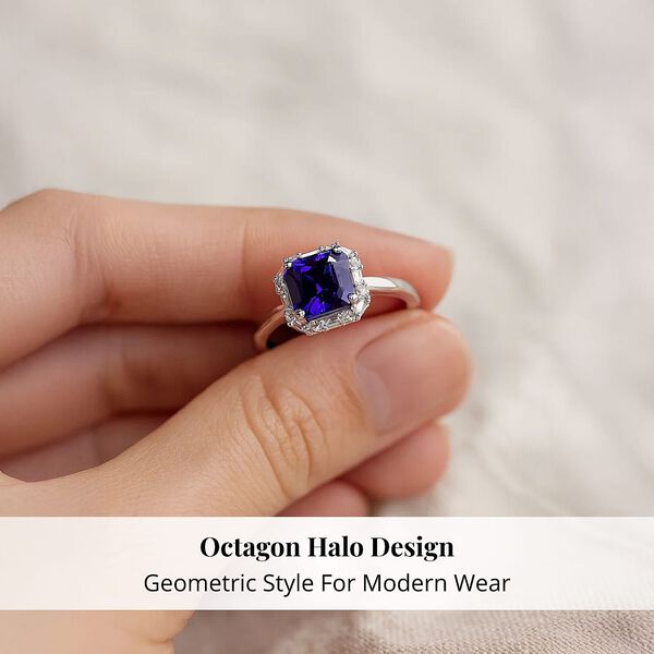 RHAPSODY AAAA Tansanit und Diamant Ring in 950 Platin - 2,29 ct. image number 4