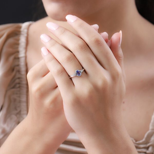 Tansanit und Zirkon Ring - 0,63 ct. image number 3