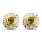 Peridot Ohrstecker 925 Silber vergoldet ca. 2,75 ct