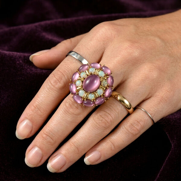 D'Joy Flamingo Mondstein und Opal Ring - 8,76 ct. image number 2