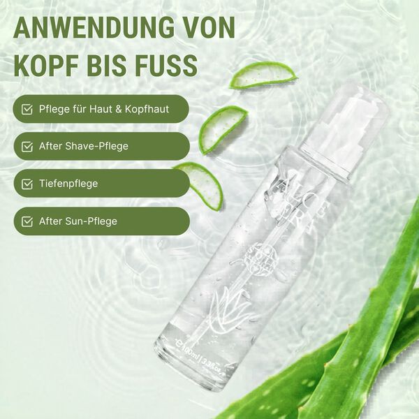 SQIN BOTANICALS Aloe-Vera-Gel mit Vitamin A und E, 100ml image number 2