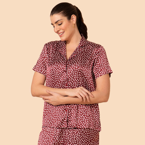 TAMSY - Satin Loungewear, L 40, Schwarz image number 5