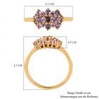 Lila Saphir Ring 925 Silber vergoldet (Größe 16.00) ca. 0,83 ct image number 6
