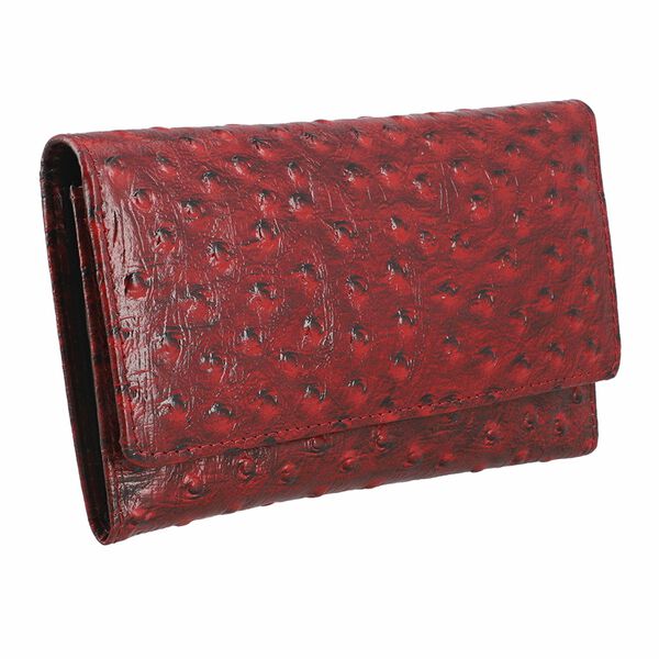 Gepr&auml;gte Leder Brieftasche, rot image number 4