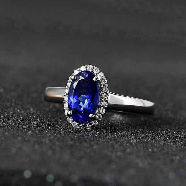 RHAPSODY AAAA Tansanit und VS EF Diamant Ring in 950 Platin - 1,84 ct. image number 9