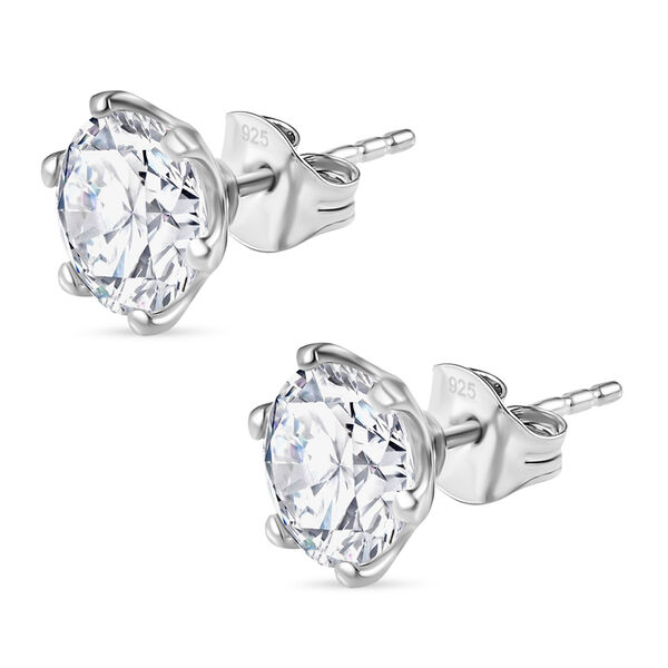 Moissanit Ohrringe, 925 Silber rhodiniert - 3,48 ct. image number 4