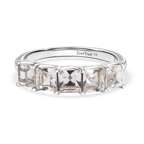 J Francis J Francis gefertigt mit SWAROVSKI Weißer Swarovski Kristall Ring Messing (Größe 17.00) image number 0
