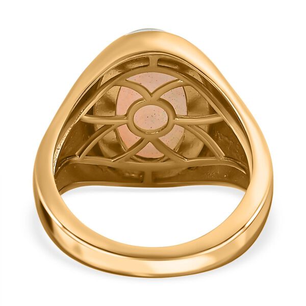 Natürlicher, äthiopischer Welo Opal Ring, 925 Silber Gelbgold Vermeil (Größe 19.00) ca. 2.77 ct image number 6