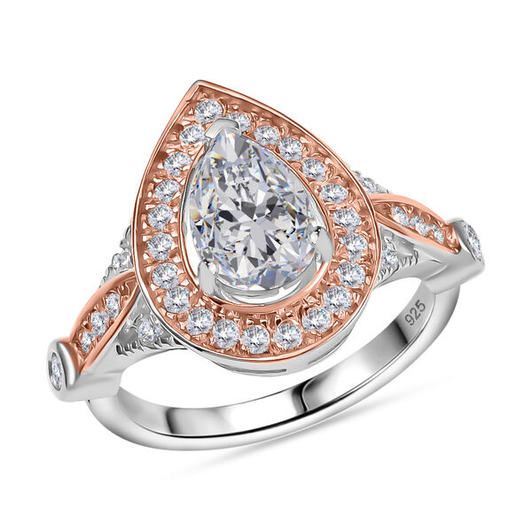 Zweifarbiger Moissanit Ring - 1,75 ct. image number 4