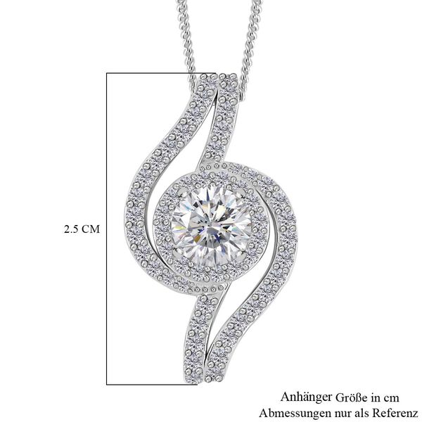 Moissanit Anhänger mit 45cm Kette - 1,62 ct. image number 7