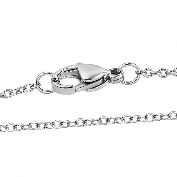 Wei&szlig;e S&uuml;&szlig;wasser Perle Anh&auml;nger mit Kette, 925 Silber rhodiniert und Edelstahl image number 4