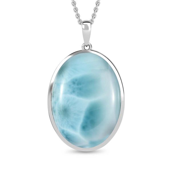 AA Larimar Anh&auml;nger mit 45 cm Kette- 25,50 ct. image number 0