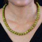 Natürliche, grüne Opal-Halskette, 50 cm - 181 ct. image number 2