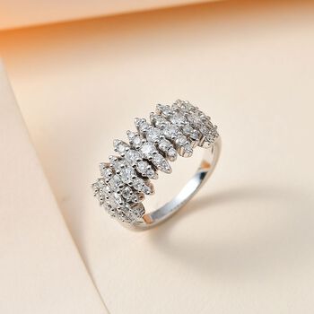 Moissanit Ring, ca. 1,61 ct