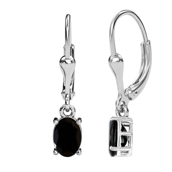 Schwarze Turmalin-Ohrh&auml;nger image number 4