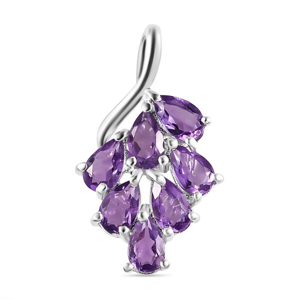 Afrikanischer Amethyst-Anh&auml;nger, 925 Silber ca. 1.38 ct