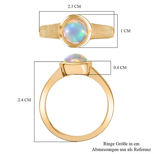D'Joy AA nat&uuml;rlicher, &auml;thiopischer Welo Opal Ring - 1 ct. image number 7