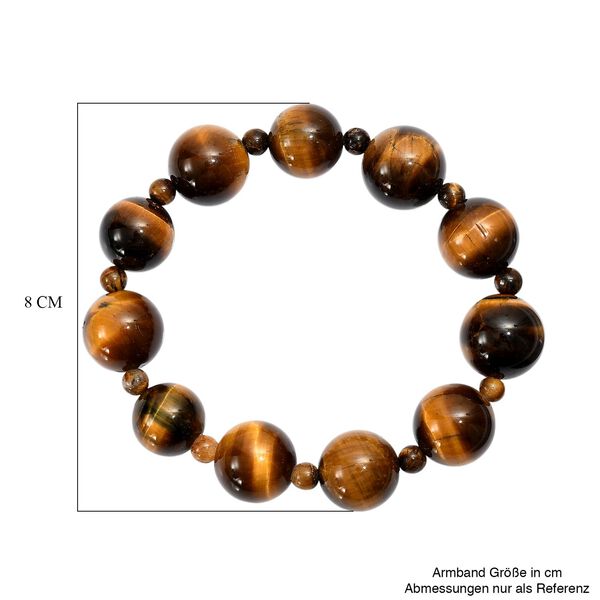 Tigerauge Armband, flexibel, ca. 285.00 ct image number 4