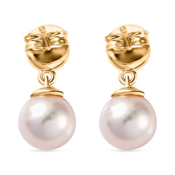 Süßwasserperlen und Zirkon Ohrringe - 7,36 ct. image number 5