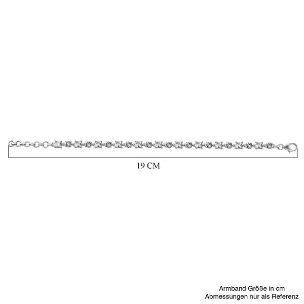 J Francis gefertigt mit SWAROVSKI- Weißes Swarovski Kristall-Armband image number 6