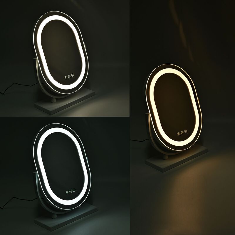 HOLLYWOOD SCHMINKSPIEGEL MIT 15 Beleuchtung LED Licht, 3 Farben Dimmbarer  Make-U EUR 206,30 - PicClick IT
