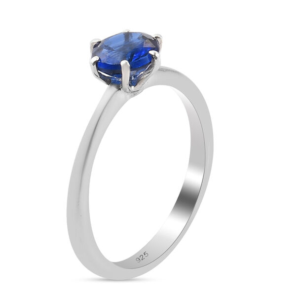AAA Kyanit Solit&auml;r Ring 925 Silber Platin-&Uuml;berzug image number 5