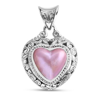 Rosa Mabe Perle (12 mm) Anh&auml;nger 925 Silber