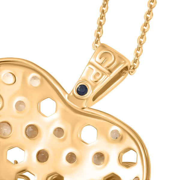 GP - Citrin Schmuckset ca. 50 cm 925 Silber 750 Gelbgold Vermeil ca. 0,90 ct. image number 6