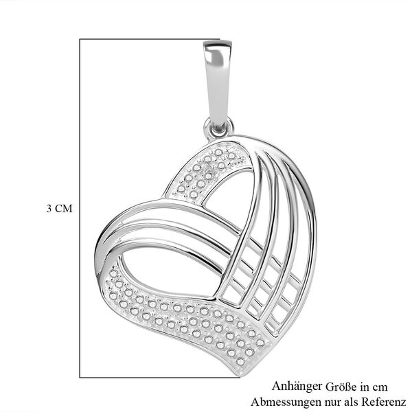 Wei&szlig;er Diamant Anh&auml;nger 925 Silber image number 6