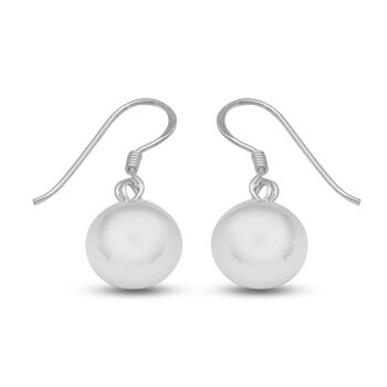Schlichte Silber Hook Ball Ohrringe 925 Silber ca 3,0g