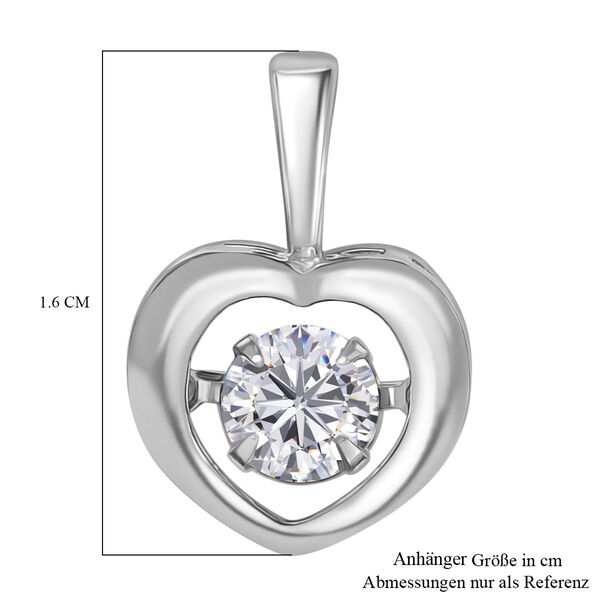 D'Joy Moissanit Anhänger, 925 Silber platiniert - 0,43 ct. image number 6