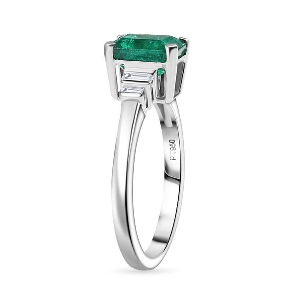 RHAPSODY AAAA Kagem sambischer Smaragd und VS-EF Diamant Ring in 950 Platin - 1,81 ct. image number 5