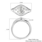 Diamant Ring 925 Silber platiniert  ca. 0,15 ct image number 6